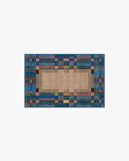 Ruggable Jungalow Collection Lad Blue 60 x 90cm Flatwoven £99, Tufted £119