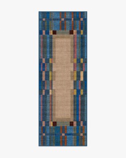 Ruggable Jungalow Collection Lad Blue 75 x 215cm Flatwoven £159, Tufted £189