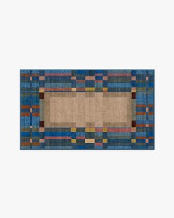 Ruggable Jungalow Collection Lad Blue 90 x 150cm Flatwoven £179, Tufted £239