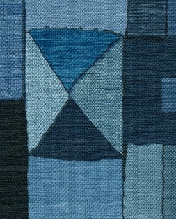 Ruggable - Jungalow Collection - Modra Indigo - 150 x 215 cm - Flatwoven £349, Tufted £479 (Flatwoven Detail)EMBARGOED UNTIL 2ND JULY 2026EMBARGOED UNTIL 2ND JULY 2026