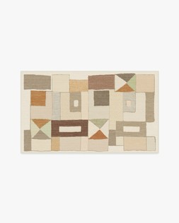 Ruggable - Jungalow Collection - Modra Natural Terra - 90 x 150 cm - Flatwoven £179, Tufted £239 (Aerial)-  Embargoed until 2nd July 2026