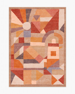 Ruggable - Jungalow Collection - Orilla Sunset - 150 x 215 cm - Flatwoven £349, Tufted £479 (Aerial)-  Embargoed until 2nd July 2026