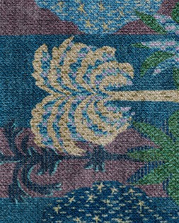 Ruggable Jungalow Collection Palmistry Pinstripe Blue 150 x 215cm Flatwoven £349, Tufted £479 (Detail)