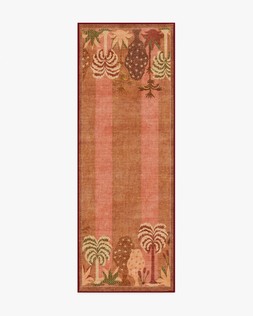 Ruggable Jungalow Collection Palmistry Pinstripe Warm Brown 75 x 215cm Flatwoven £159, Tufted £189