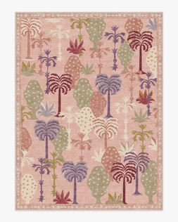 Ruggable Jungalow Collection Palmistry Soft Pink 275 x 365cm Flatwoven £799, Tufted £1,049