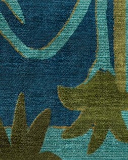 Ruggable - Jungalow Collection - Sabal Blue Teal - 150 x 215 cm - Flatwoven £349, Tufted £479 (Flatwoven Detail)- EMBARGOED UNTIL 2ND JULY 2026