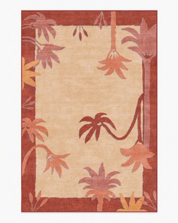 Ruggable - Jungalow Collection - Sabal Cream Sunset - 185 x 275 cm - Flatwoven £429, Tufted £599 (Aerial)- EMBARGOED UNTIL 2ND JULY 2026