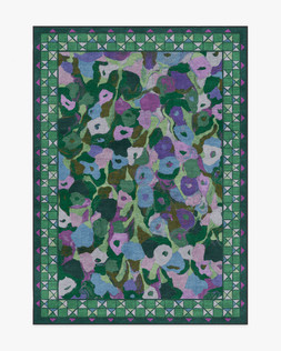 Ruggable Jungalow Collection Vera Green Plum 150 x 215cm Flatwoven £349, Tufted £479
