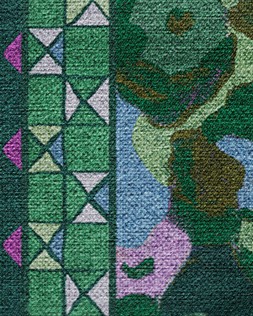 Ruggable Jungalow Collection Vera Green Plum 150 x 215cm Flatwoven £349, Tufted £479 (Detail)