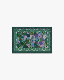Ruggable Jungalow Collection Vera Green Plum 60 x 90cm Flatwoven £99, Tufted £119