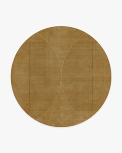 Architectural Digest Ayla Gold Rug Round 185