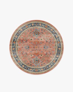 Calabria Coral Multicolour Rug round 185 £289