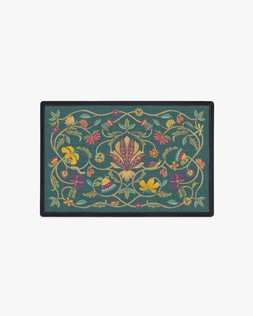 Iris Apfel Tendril Teal Doormat