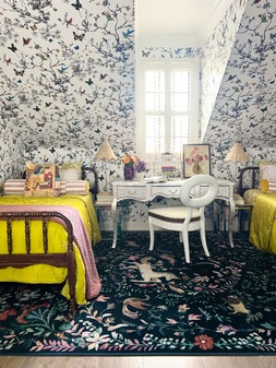 Iris Apfel Dreamweaver Blue Multicolour Rug