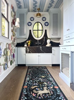 Iris Apfel Dreamweaver Blue Multicolour Runner Rug