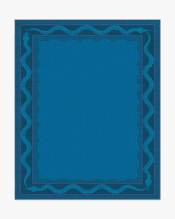 Matthew Williamson Serpent Border Azure Rug 245x305 Flatwoven - £589.00