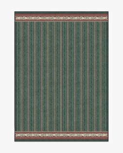 Fruit Stripe Spruce Green Rug