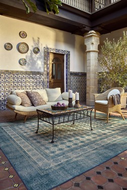 Cyrus Ocean and Ivory Rug