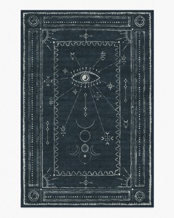 Velith Midnight Blue Flatwoven Rug