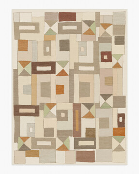 Ruggable - Jungalow Collection - Modra Natural Terra - 275 x 365 cm - Flatwoven £799, Tufted £1,049 (Aerial)-  Embargoed until 2nd July 2026