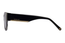 Radley Westwell Gloss Solid Black With Gold Metal/Purple Sunglasses