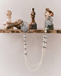 Art Deco Pearl and Crystal Hair Chain £48 by Lovett & Co