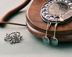 Deco Disc Earrings £28 by Lovett and Co
