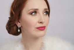 Tulip Crystal and Pearl Drop Earrings £32 by Lovett & Co