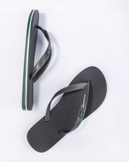 Mens Classic Brazil II Flip Flops Grey - £20