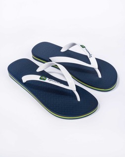 Mens Classic Brazil II Flip Flops Blue/White - £20