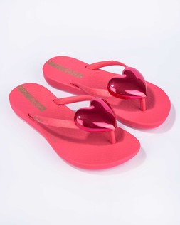 Maxi Heart Kids Flip Flop Pink