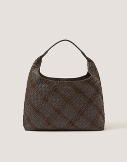 Adele Woven Leather Shoulder Bag