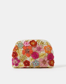Beaded Flower Clutch Bag