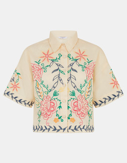 Floral Embroidered Shirt Multi