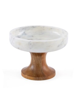 Very Home Raised Marble Bowl With Mango Wood Base £45