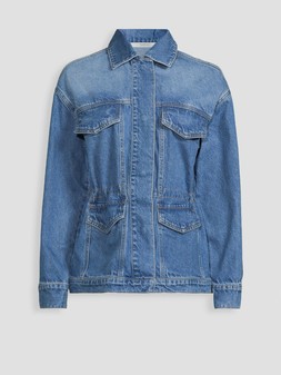 Michelle Keegan x Very CHANNEL WAIST DENIM JACKET, £60