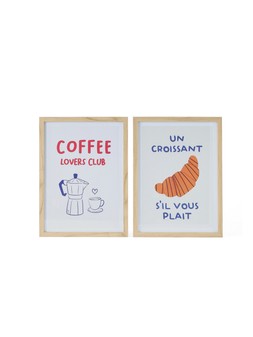 WPPTG The Very Collection Set of 2 Coffee Club Framed Wall Art £25