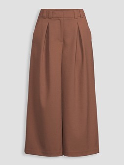 WS83Z The Very Collection Linen Blend Tailored Culottes Brown £30