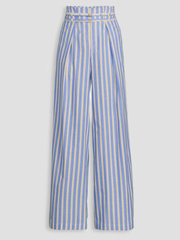 WSKBR The Very Collection Buckle Belted Pinstripe Trouser