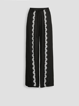 WU4Q8 The Very Collection Embroidered Beach Trouser Co Ord £28