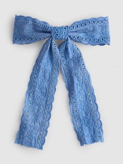 PRIMARK 1PK BROIDERIE BOW £4 €5 $8 RON25 PLN22 CZK130 (2)