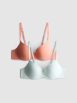 PRIMARK 2PK LIGHTLY LINED WIRE T-SHIRT BRA MINT £10 €12 $15.50 RON60 PLN50 CZK310