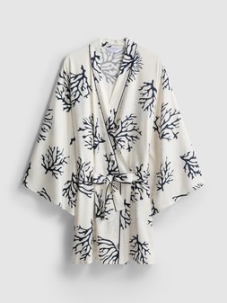 PRIMARK CORAL ROBE NAVY £16 €18 $25 RON90 PLN80 CZK470