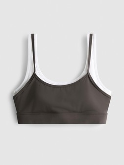 PRIMARK DOUBLE LAYER CROP TOP CHOCOLATE £9 €11 $15 RON54 PLN47 CZK285