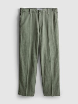 PRIMARK EDIT RELAX LINEN TROUSERS KHAKI £20 €25 $35 RON125 PLN110 CZK650
