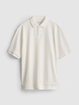 PRIMARK EDIT RELAX RIB POLO ECRU £14 €16 $20 RON80 PLN70 CZK415