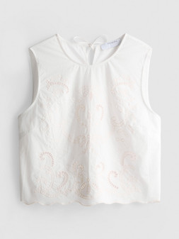 PRIMARK EMB SCALLOP TOP £12 €14 RON70 PLN60 CZK365 (2)