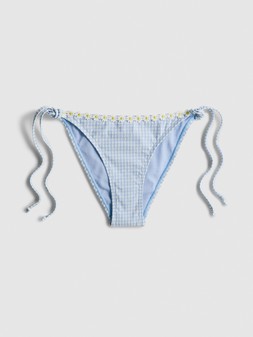 PRIMARK GINGHAM DAISY PANT BLUE £5 €6 $9 RON30 PLN26 CZK155