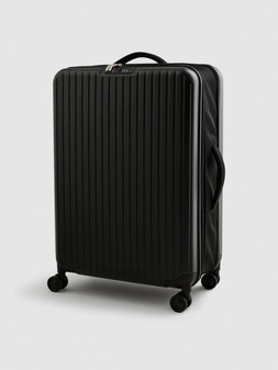 PRIMARK LARGE COLLAPSIBLE HARDSHELL SUITCASE BLACK £55 €70 $72 RON345 PLN305 CZK1820