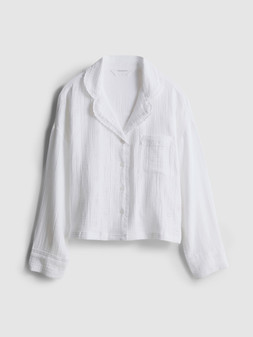 PRIMARK LOVE TO LOUNGE PJ SHIRT WHITE £12 €14 $17.50 RON70 PLN60 CZK365